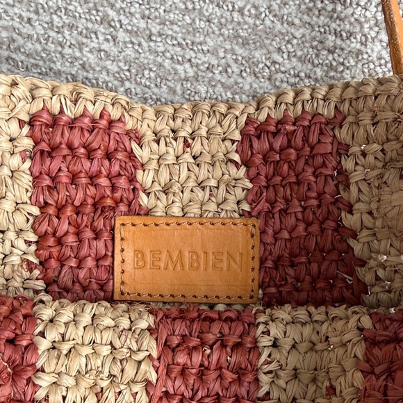 BEMBIEN Francia Raffia Striped Tote Bag - Picture 4 of 5